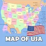 US States Map icon