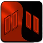 Wicked Red Orange Icon Pack icon