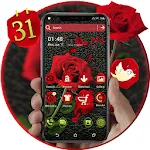 Rose in Black Launcher Theme icon
