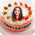 Name Photo On Birthday Cake icon