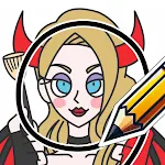 Draw Happy Devil : Puzzle Game icon