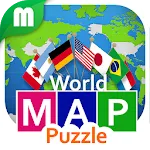 World Map Puzzle 168 Countries icon