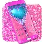 Girly lock screen zipper icon
