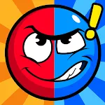 Red and Blue: Twin Color Ball icon
