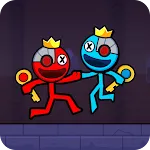 Red Blue Stick: Rainbow Master icon
