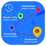 Map Location Timeline icon
