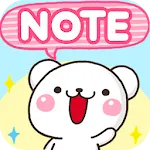 Sticky Note White Bear icon