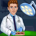 Virtual hospital operate icon