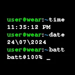 terminal command watch face icon