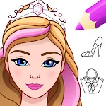 Princess Dress Up & Coloring icon