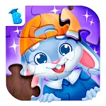Kids toddler jigsaw puzzles icon