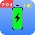 Battery Charging Alarm on Full icon