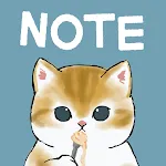 Notepad Cute Cats by mofusand icon