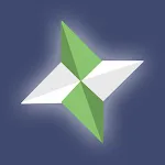 Origami weapons, paper schemes icon