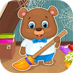 Cleaning the house icon