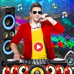Dj video maker with music icon