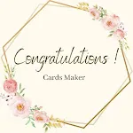 Congratulations card maker icon