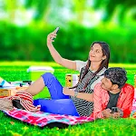 Sky picnic photo editor frames icon