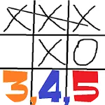 Tic-tac-toe 3-4-5 icon