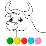 Farm Animals Coloring Game icon